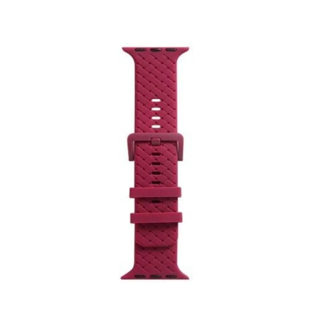 MALLA RELOJ MODS-767 SILICONA TRENZADA 42 - ST - MAGENTA