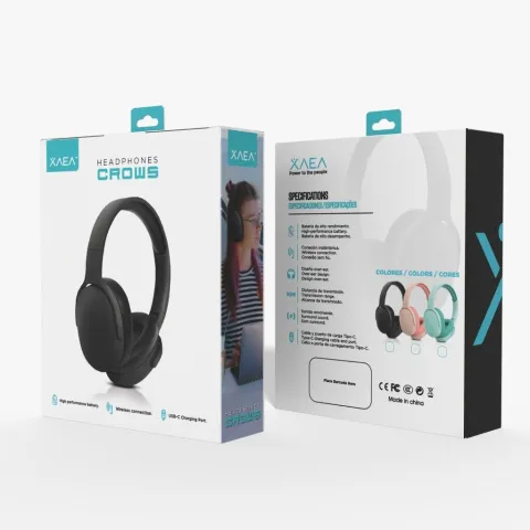 AURICULAR BT MODO-706 CROWS - ROSA