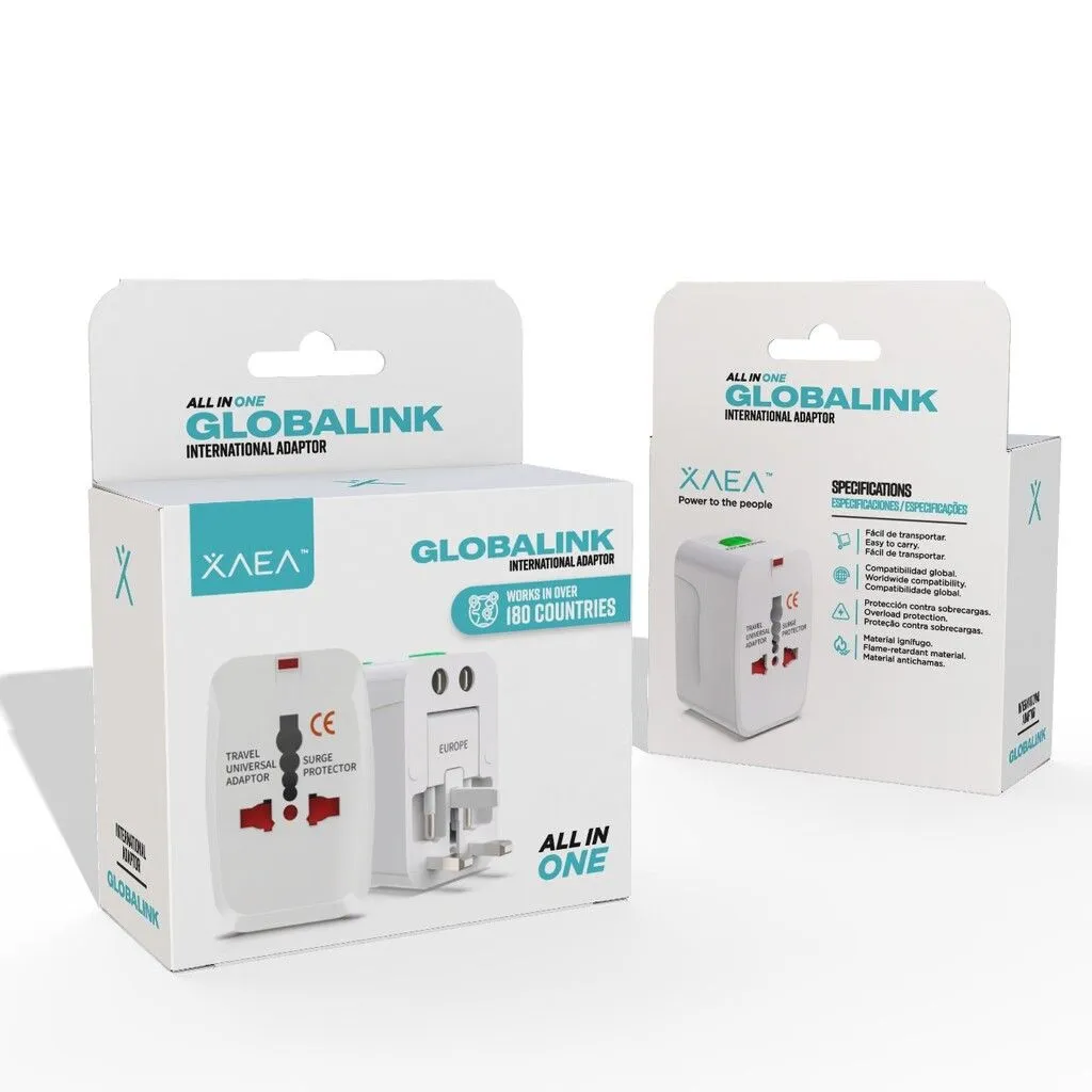 ADAPTADOR UNIVERSAL GLOBALINK MODX-510A - 3A - XAEA - BLANCO