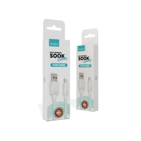 CABLE USB LIGHTNING MODX-092 - SOOK CANDY - XAEA - VERDE