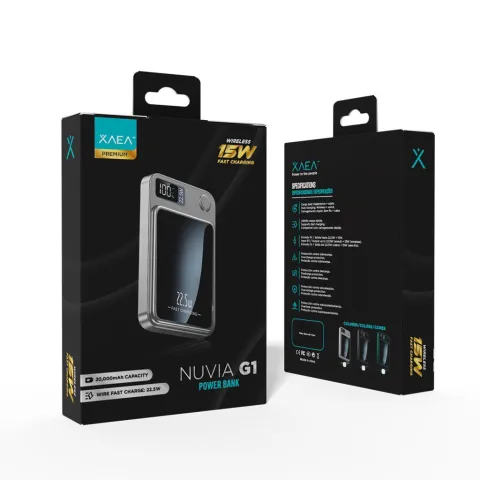 POWER BANK INALAMBRICO NUVIA G1  MODX-000K - XAEA - NEGRO