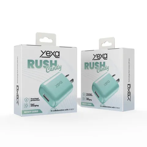 ADAPTADOR-CARGADOR 220V MODY-00B9 4.8A - RUSH - 1USB- YEXA - VERDE