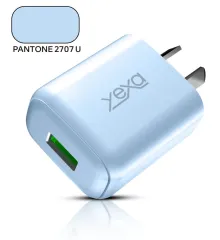 ADAPTADOR-CARGADOR 220V MODY-00B9 4.8A - RUSH - 1USB - YEXA - CELESTE