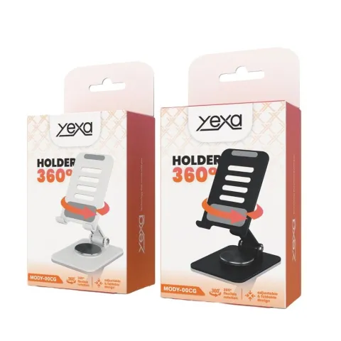 HOLDER ESCRITORIO GIRATORIO REFORZADO MODY-00CG - YEXA - GRIS