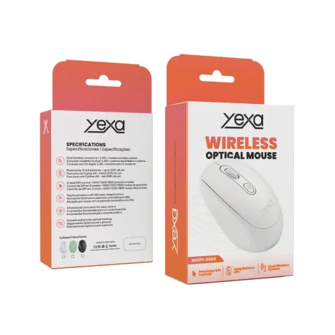 MOUSE INALAMBRICO MODY-00DS - YEXA - NEGRO