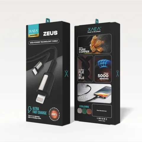 CABLE ZEUS TIPO C-LIGHTNING MODX-00IS - XAEA - DORADO