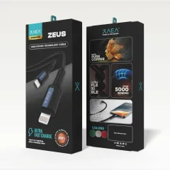CABLE ZEUS TIPO C-LIGHTNING MODX-00MD - XAEA - AZUL METAL