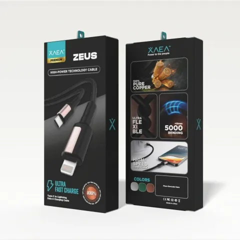 CABLE ZEUS TIPO C-LIGHTNING MODX-00MD - XAEA - CHAMPANG