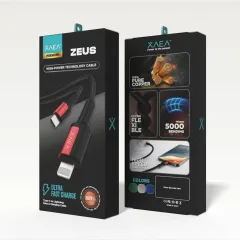CABLE ZEUS TIPO C-LIGHTNING MODX-00MD - XAEA - ROJO