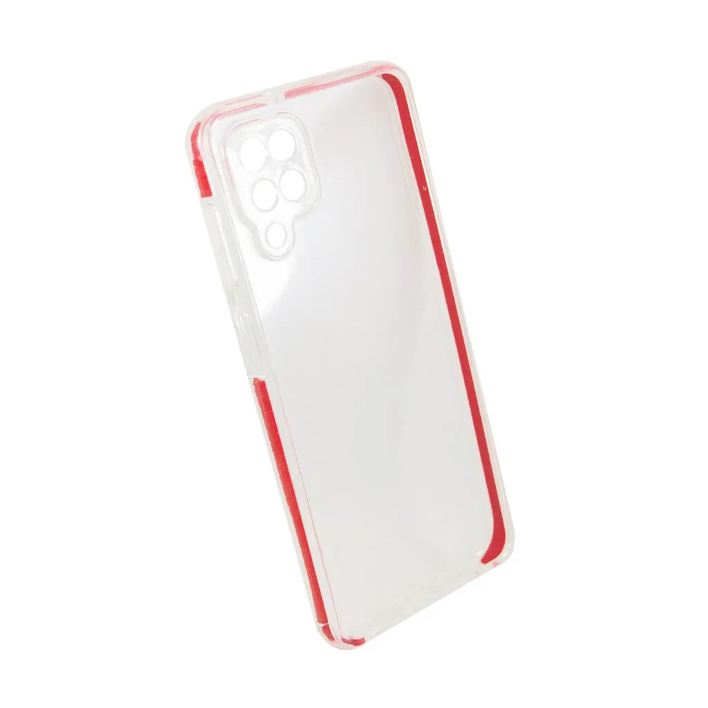 TPU ACRILICO TRANSP. MOD 157 - SAMS A01 CORE - ROJO
